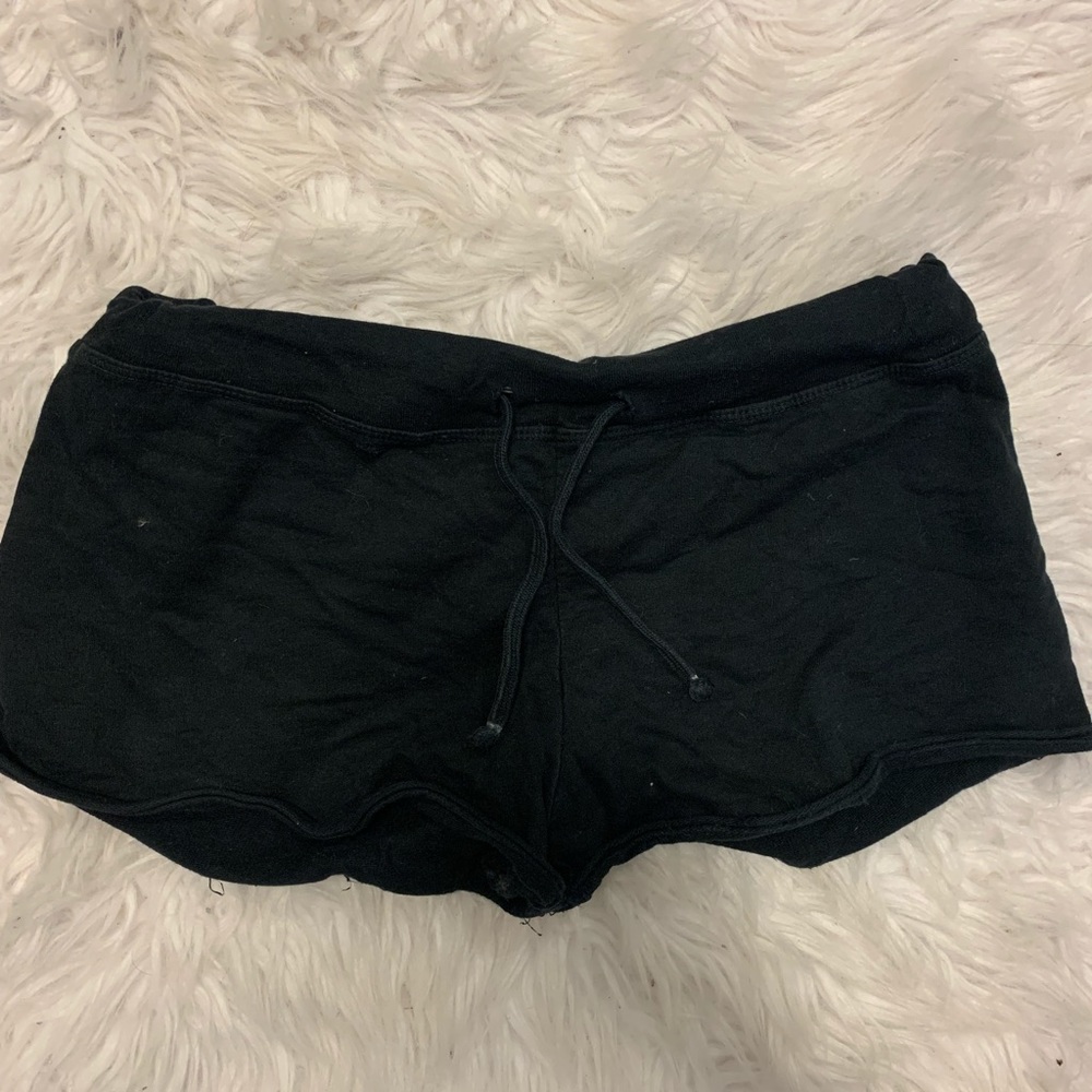 black casual shorts